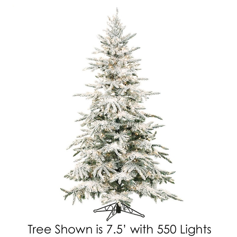 9′ Flocked Mountain Pine