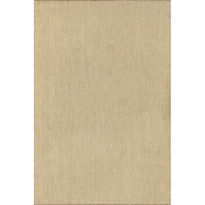 Dorinda Hazy Solid Indoor/Outdoor Rug | Brown
