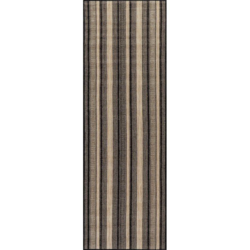 Gazania Striped Indoor/Outdoor Rug | Beige