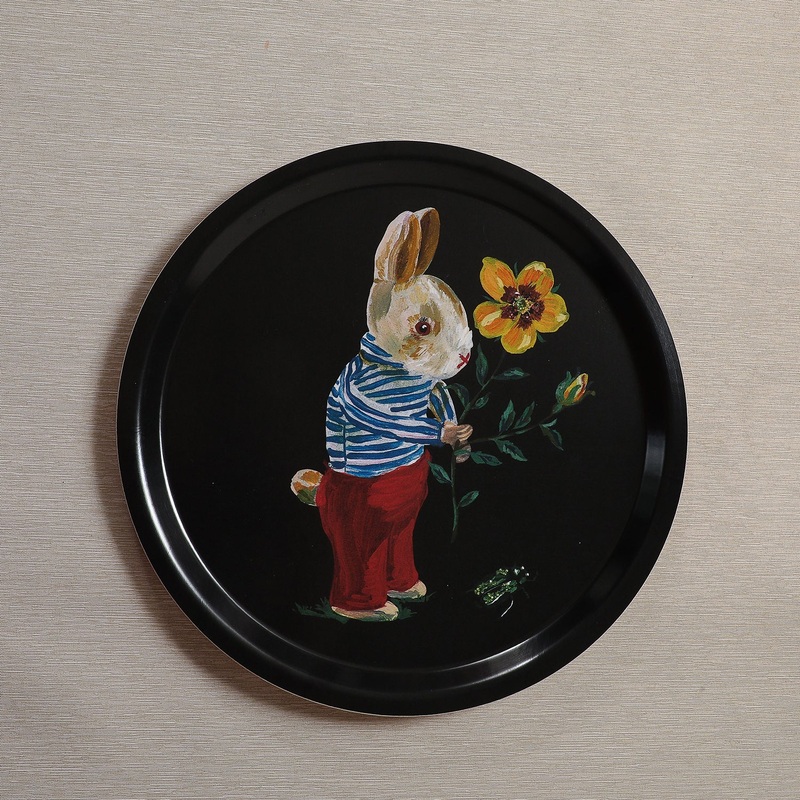 Round bunny tray