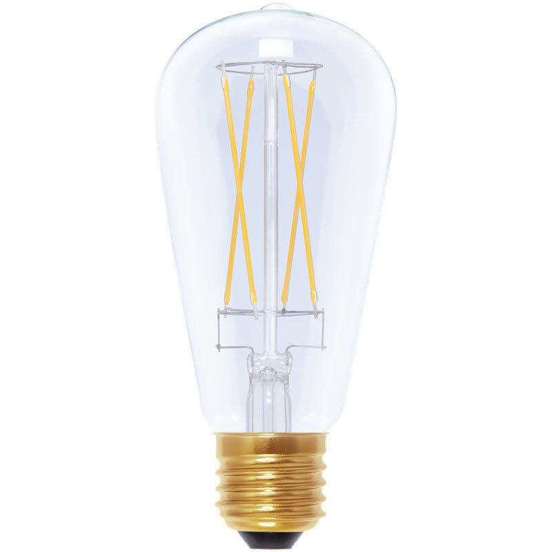 Segula Rustica LED Long Style E27 ST65 Clear – 400lm 2200K – Dimmable