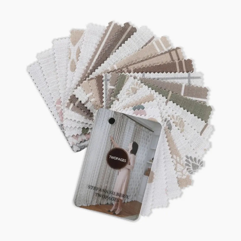 Stefana Silber Print Polyester Linen Booklet 21 Colors