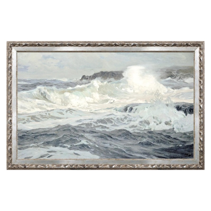 “Stormy Waves Petite Scape Framed Art Print
