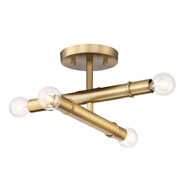 Designers Fountain 92711 Emmett 4-lt 12″ Semi Flush