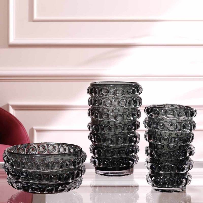 Huelm Vase Grey Small