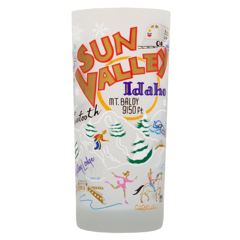 Ski Sun Valley Drinking Glass