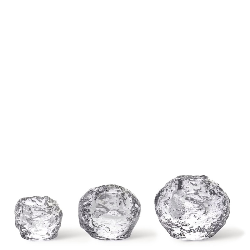 Snowball Votive, Set of 3 – Gift Boxed, Includes Clear Cup Tealight Candles – 36-Pack