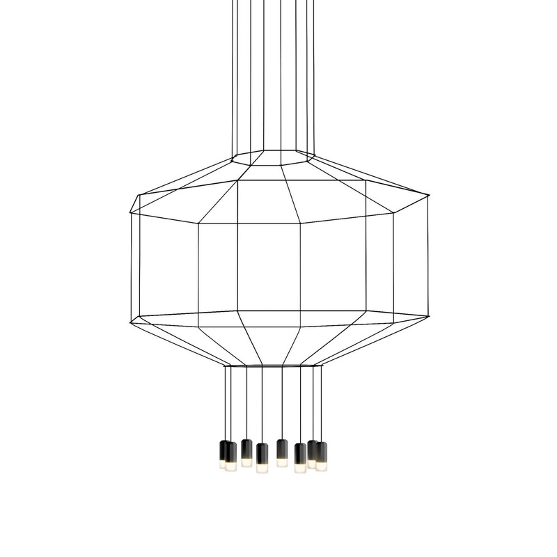 0303 Vibia Wireflow 3D Octagonal LED Pendant