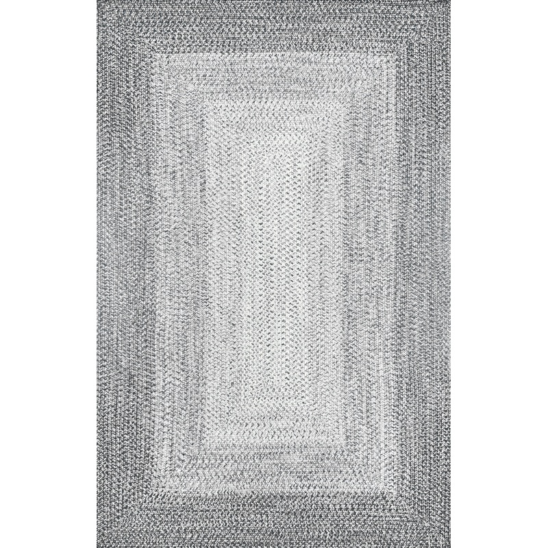 Braided Gradience Indoor/Outdoor Rug | Light Grey