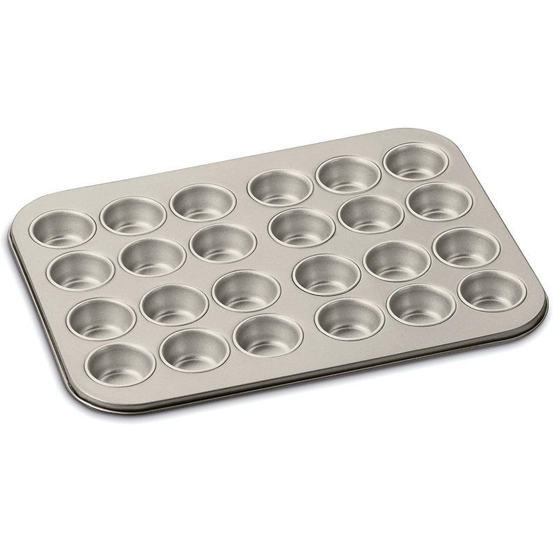 Cuisinart Chef’s Classic Nonstick Bakeware 24-Cup Mini Muffin Pan, Champagne