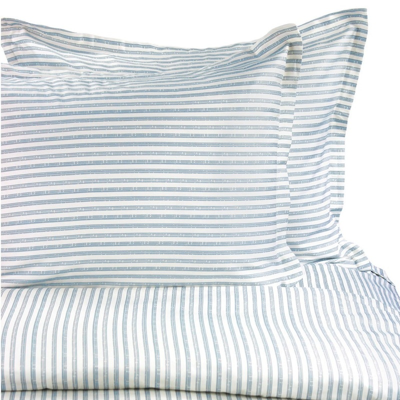 400TC Bamboo Stripe Design Duvet Set – Coastal Classic Striped Bedding