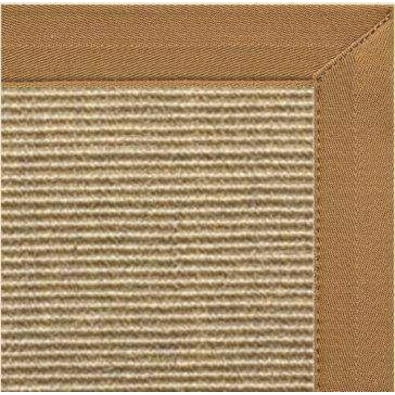 Bone Sisal Rug with Canvas Adobe Border