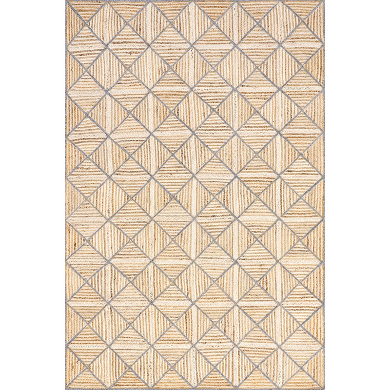 Denys Jute Textured Trellis Rug | Natural