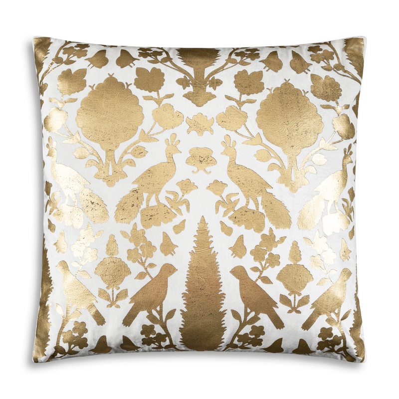 Mila Ivory Gold Pillow