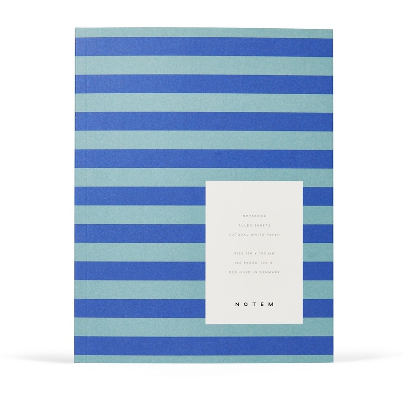 UMA Notebook, Medium – Blue Stripe