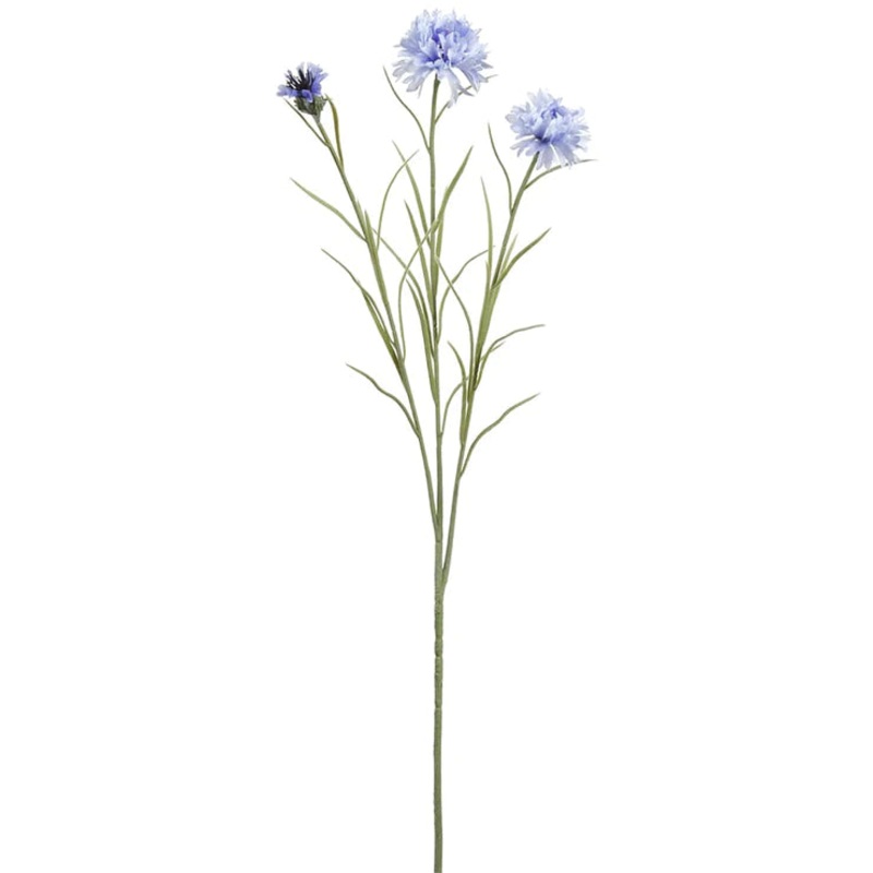 25.5″ Cornflower Stem Light Blue