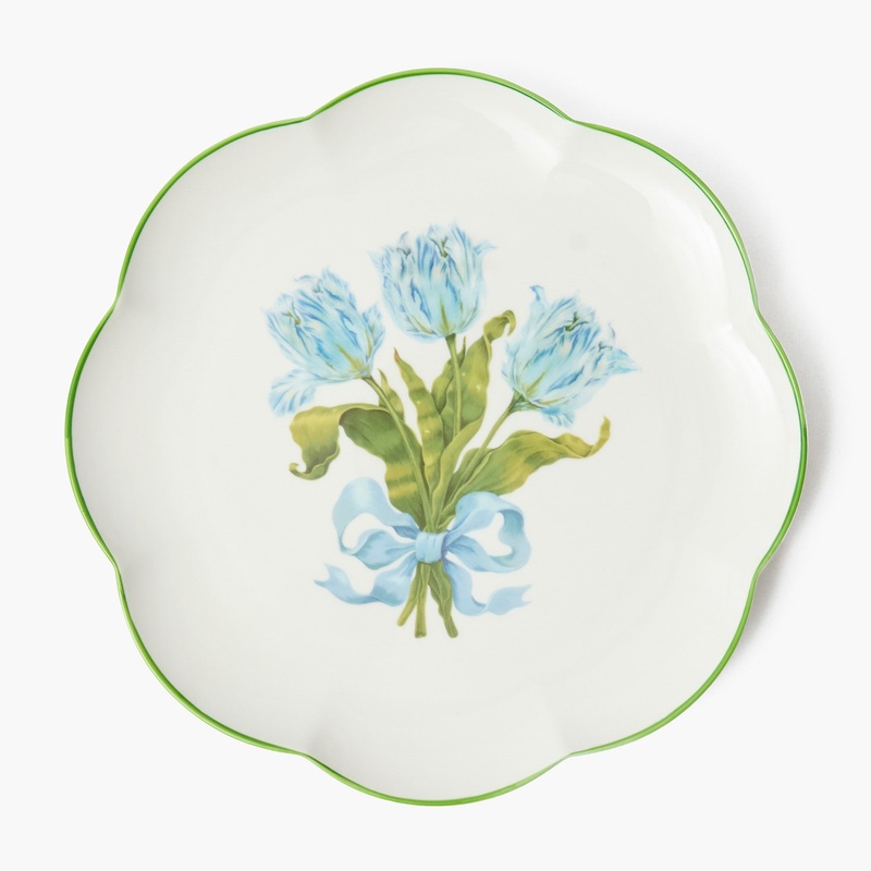 Blue Tulip Dinner Plate