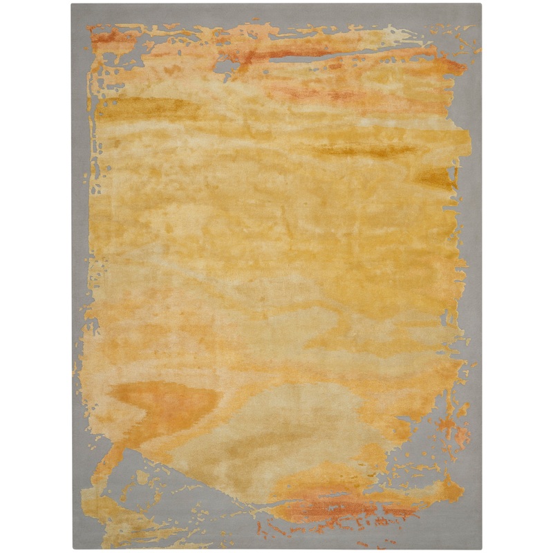 Nourison Prismatic 8’6″ x 11’6″ Grey/Gold Modern Indoor Rug