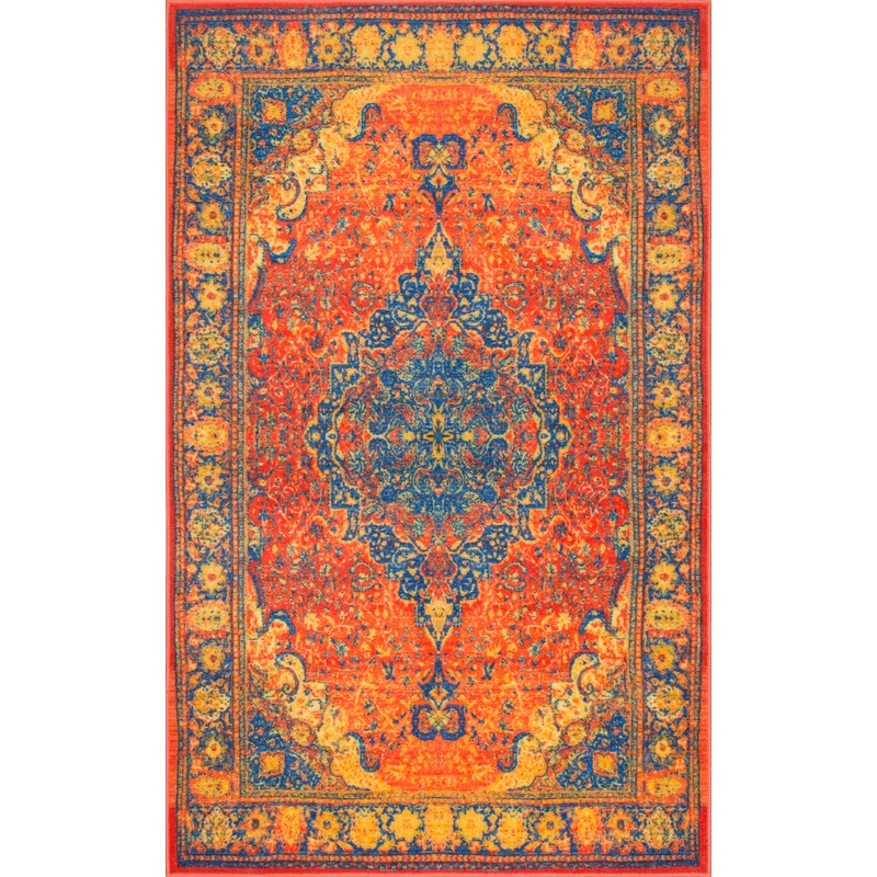 Beguiled Medallion Rug | Orange