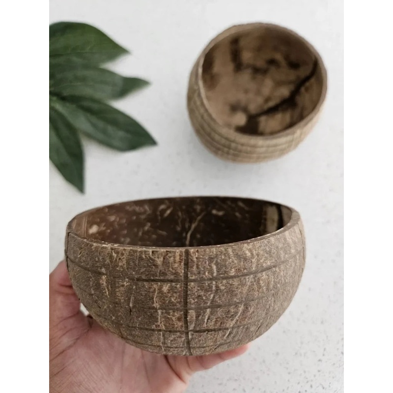 Check Pattern Coconut Bowl
