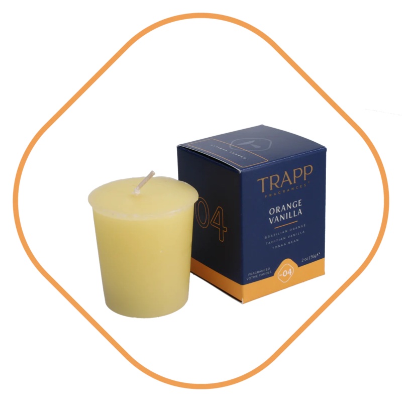 No 04 Orange Vanilla Votive Candle