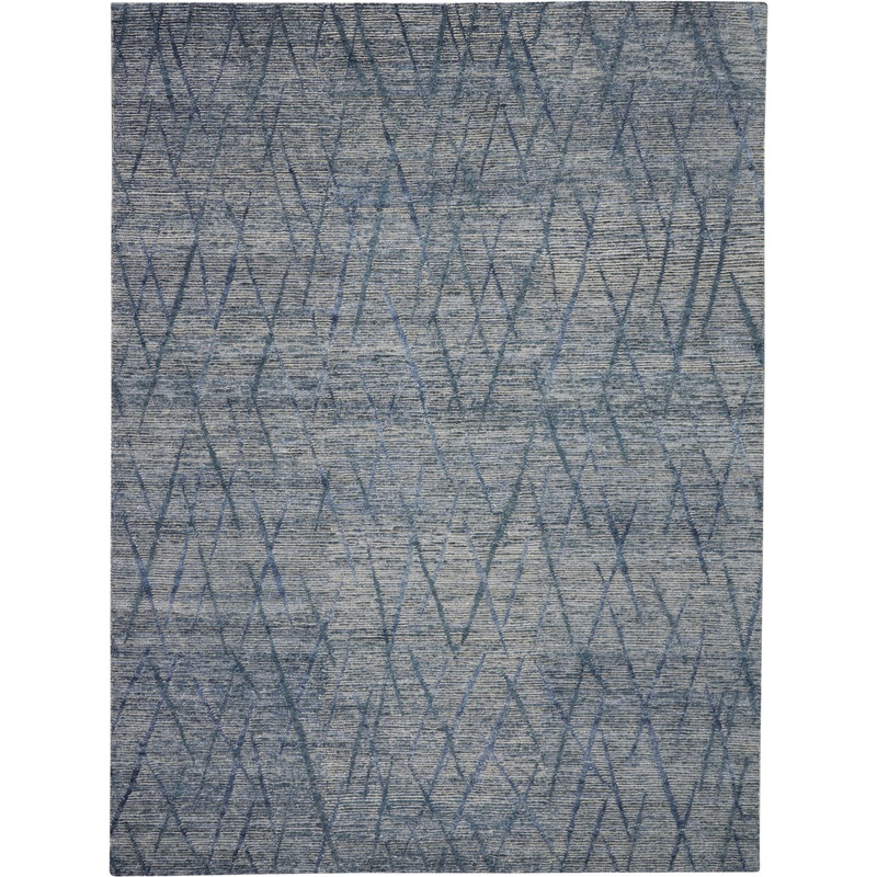 Nourison Ocean 9’9″ x 13’9″ Indigo Modern Indoor Rug