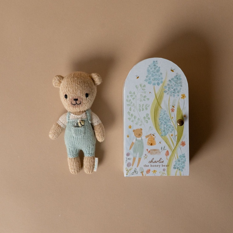 Tiny Charlie the Honey Bear by Cuddle+Kind