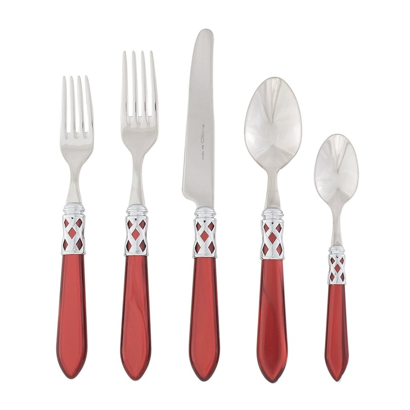 VIETRI: Aladdin Five Piece Place Setting RED