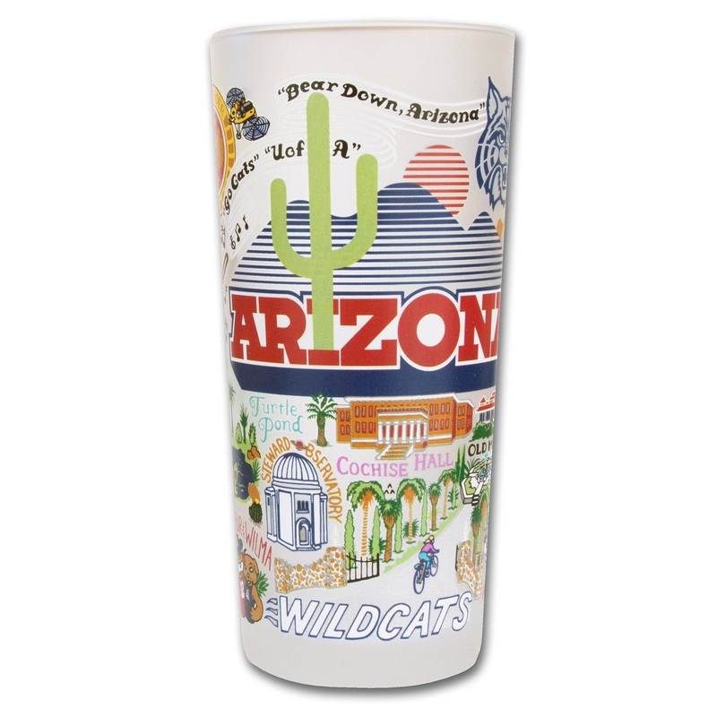 Arizona, University of Collegiate Drinking Glass
