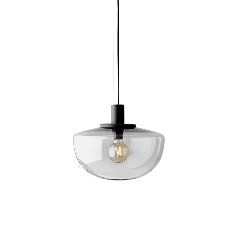 Bank Pendant, Smoked Glass