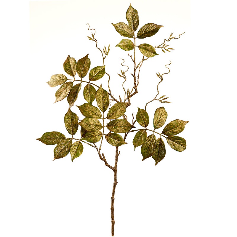 Glitter Wisteria leaf spray