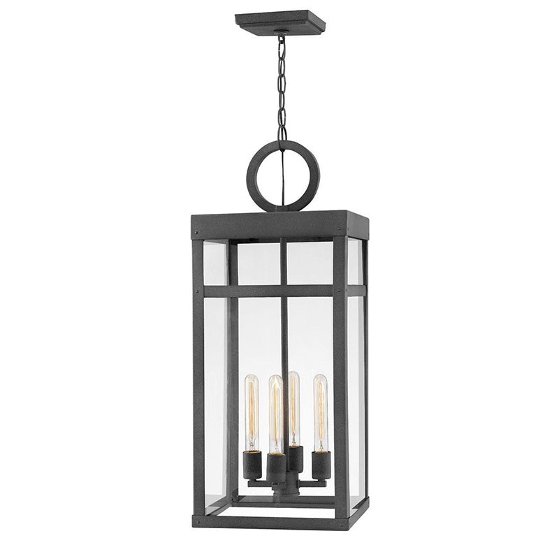 Hinkley 2808-LL Porter 4-lt 12″ LED Outdoor Hanging