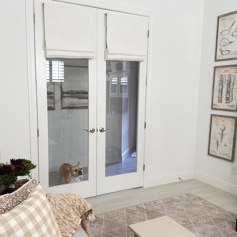 Lily Linen Roman Shades & Blinds | Flat Fold