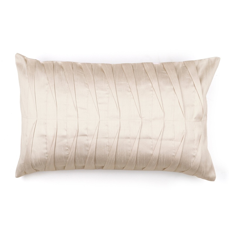 Rippled Harmony Pillow Cover Rectangle – Natural