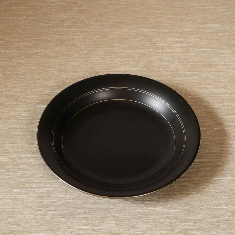 Tiago matte charcoal rim soup or individual pasta bowl