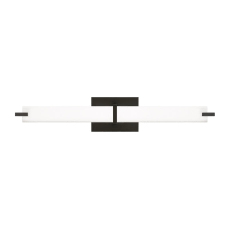 Visual Comfort 700BCMET Metro 26″ LED Bath Bar Light, White Glass