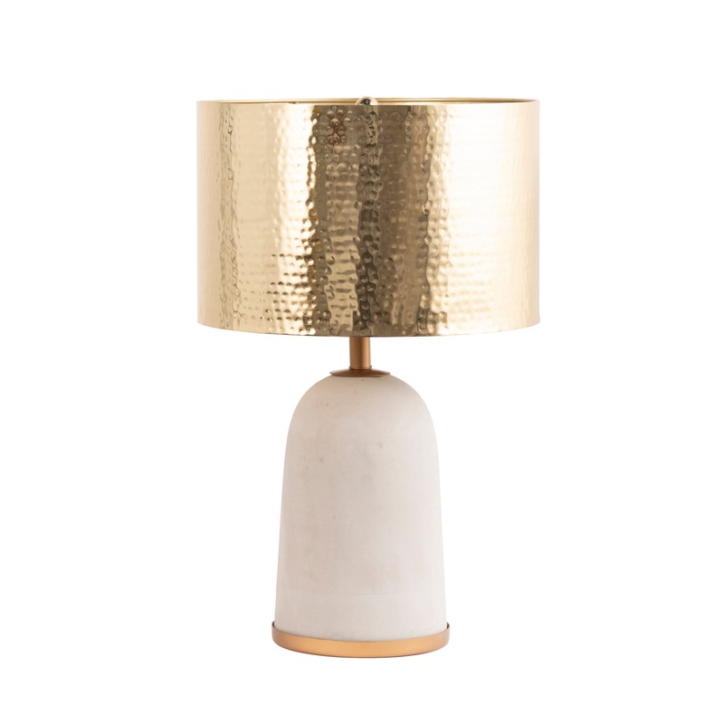 25-inch Natalie Concrete Table Lamp | Grey