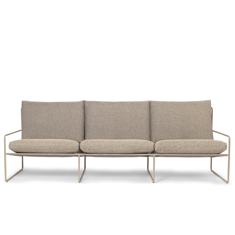 Desert 3-seater Dolce – Cashmere / Dark Sand