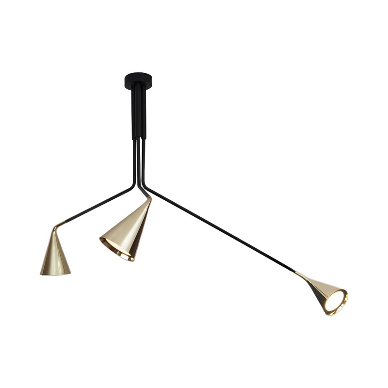 Gordon Telescopic Multi Light Semi-Flush Mount Ceiling Light