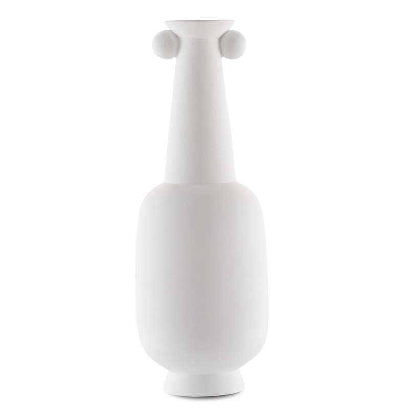 Happy 40 Stem White Vase