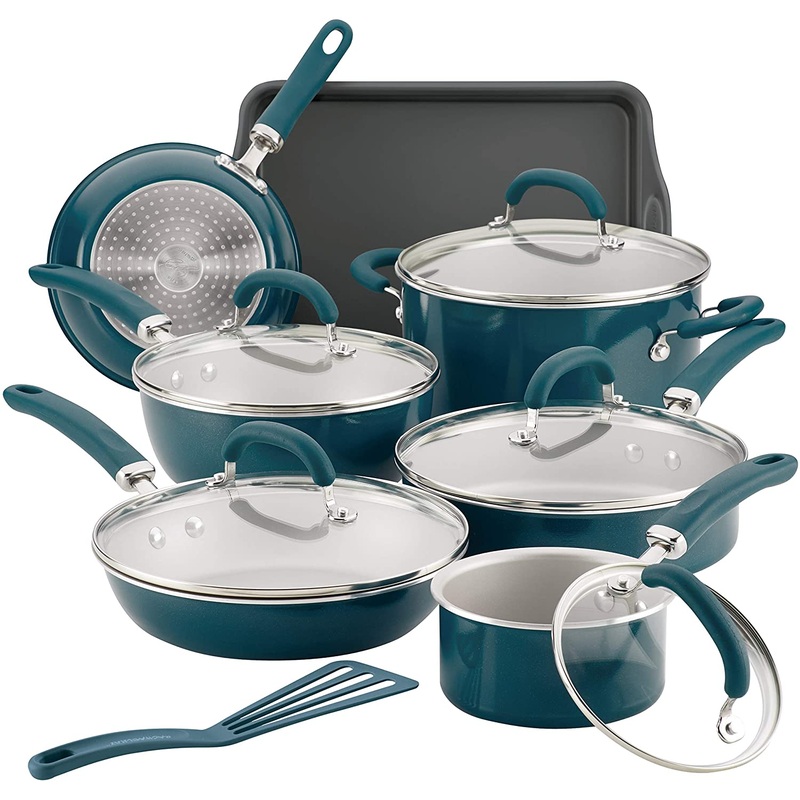 Rachael Ray Create Delicious Nonstick Cookware Set, 13 Piece