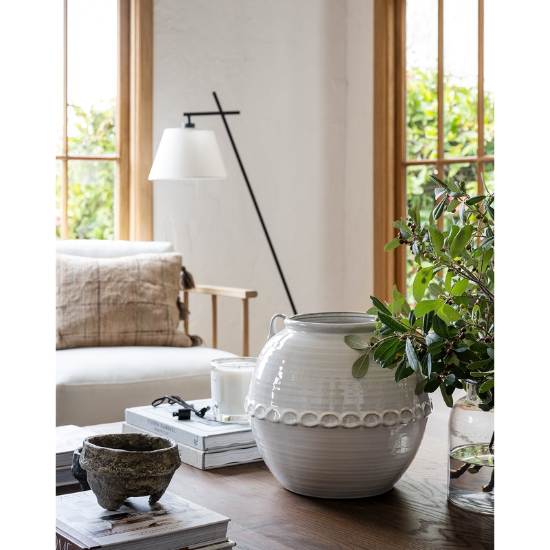 Rounded White Vase