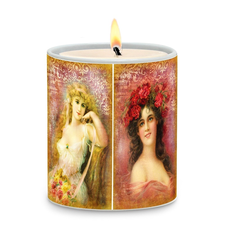 SUBLIMART: Damas – Porcelain Soy Wax Candle (Design #DMS02)