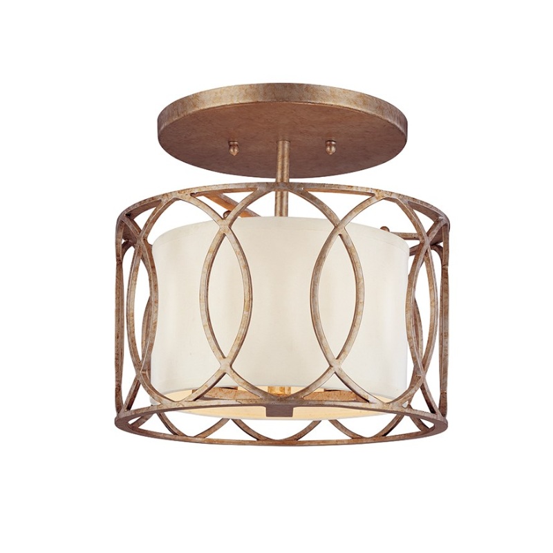 Troy C1283 Sausalito 3-lt 12″ Semi-Flush