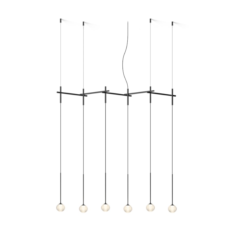 Vibia 0830 Algorithm 6-lt 49″ LED Multi-Light Pendant