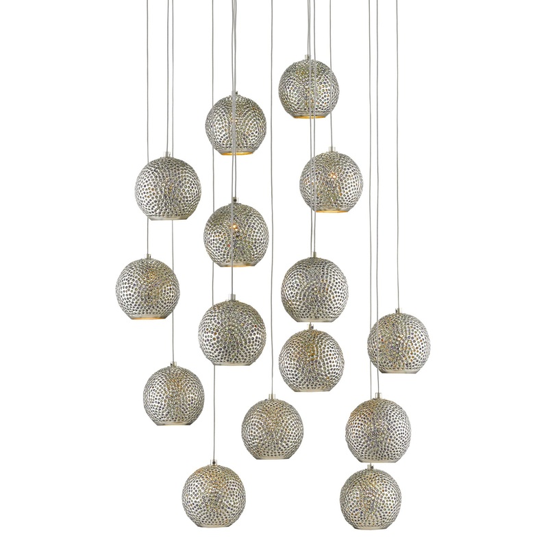 Giro Round 15-Light Multi-Drop Pendant