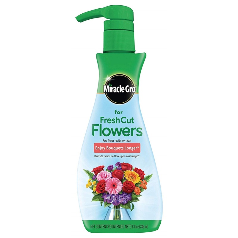 Miracle-Gro For Fresh Cut Flowers, Pump Bottle, 8-Ounce