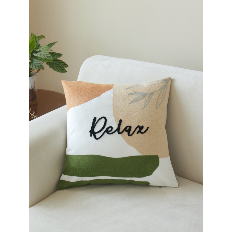 Relax Embroidered Pillow