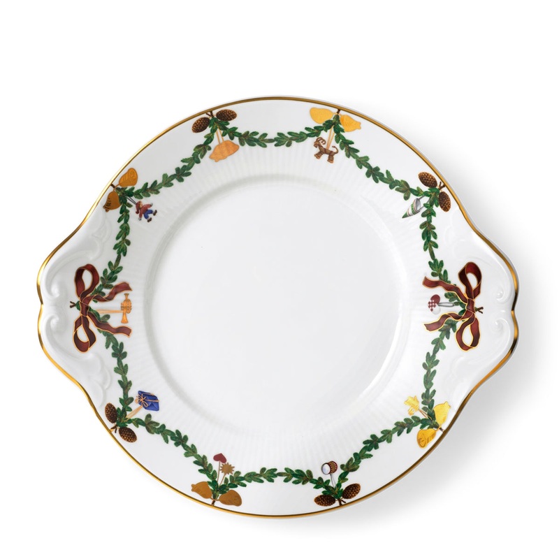 Star Fluted Christmas Dish, 10.75″