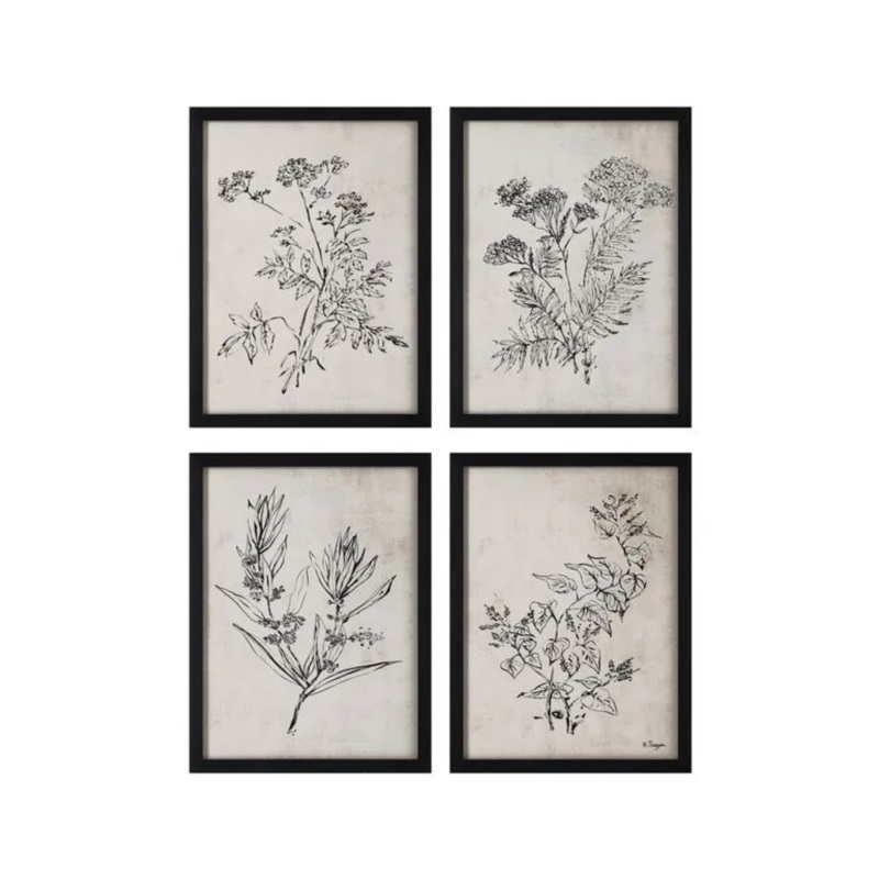 “Basset” Framed Art Set by Ksenia Sizaya